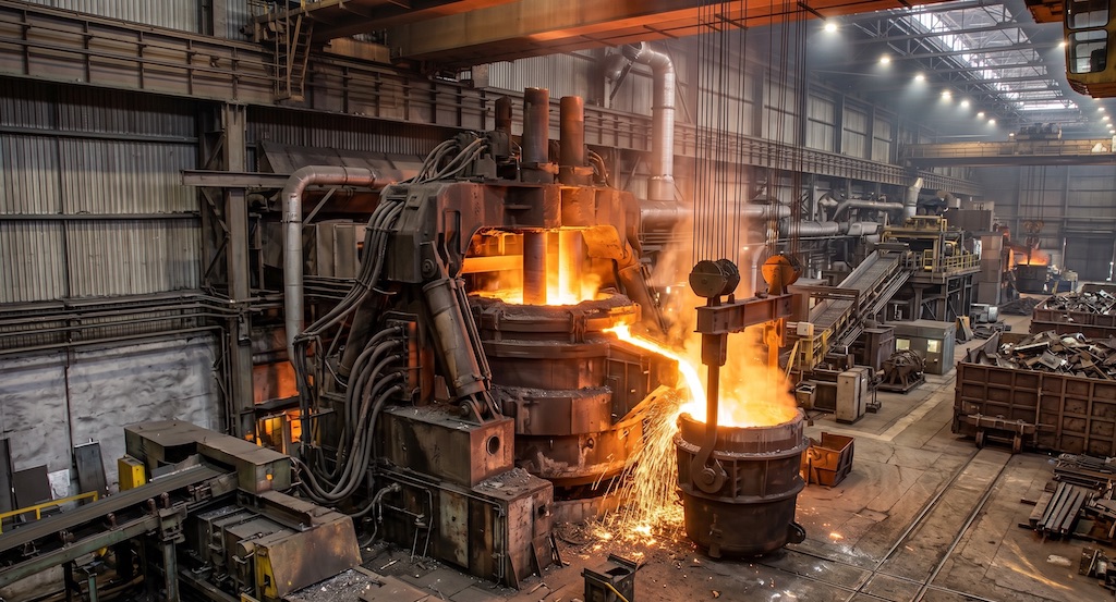 Dolomite used in glass manufacturing and steel refining as flux and raw material