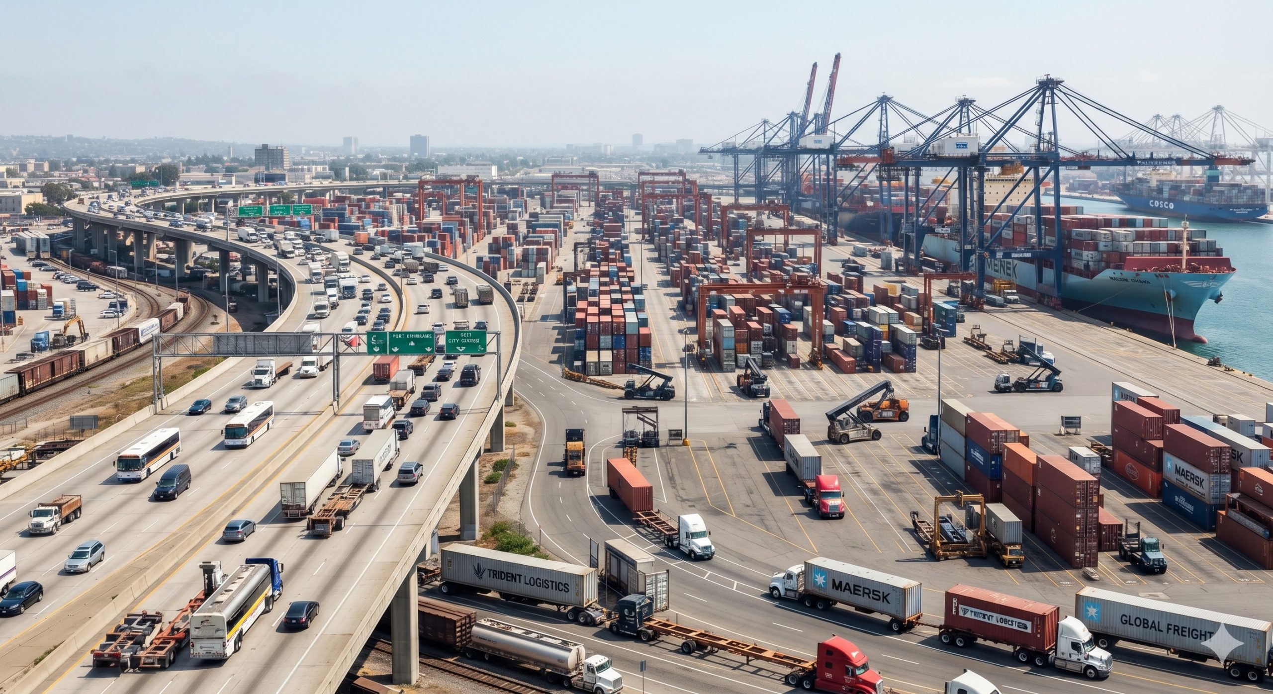 Commercial fleet on highway — Euro 6 emission compliance requires AdBlue SCR technology